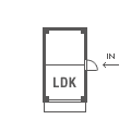 3LDK間取りタイプのピクト